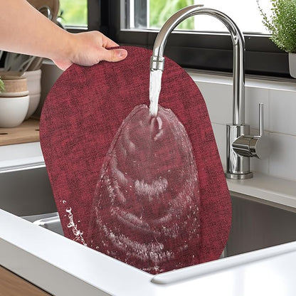Placemats Set of 12 Washable, Heat Resistant Table Placemats Wipeable Faux - Image 4
