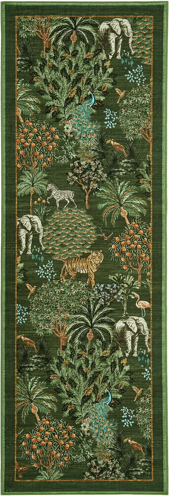 GarveeHome Jungle Rug 2x6 Kitchen Runner Rug Non Slip Washable Runners - Image 5