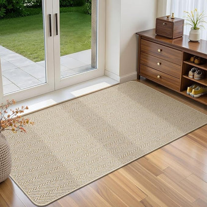 Ultra Thin Door Mat Indoor Entrance 24"x47", Low-Profile Indoor Door Mat by Unknown