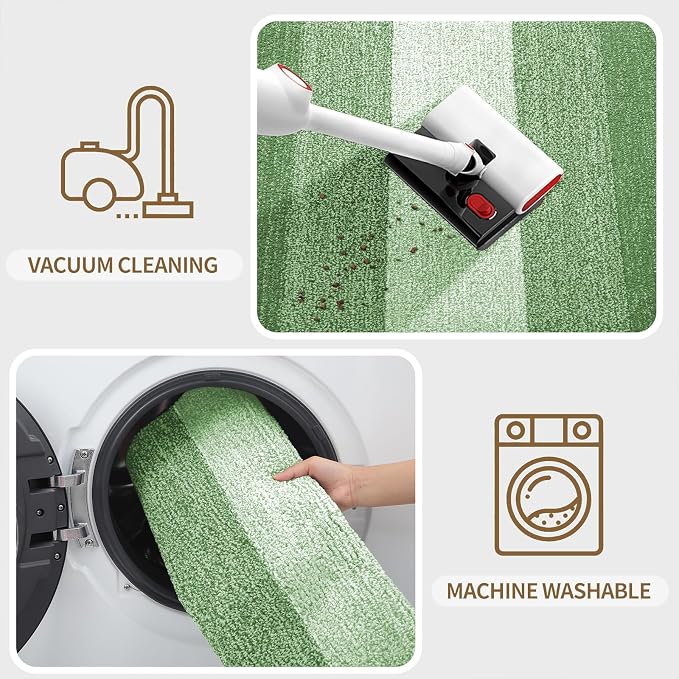 Kitinjoy Indoor Outdoor Door Mat, 44x32 Non-Slip Absorbent Dirt Trapper - Image 5