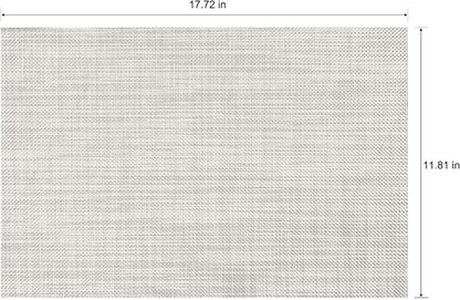 Placemats Set of 6 Washable Indoor/Outdoor Vinyl Place Mats - Image 4