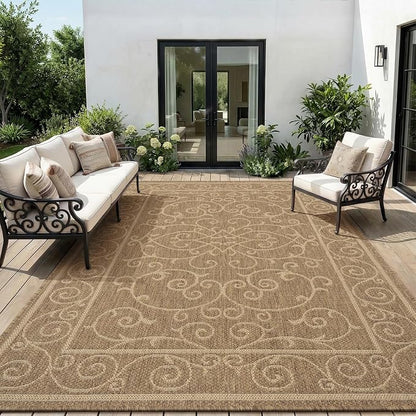 MontVoo-Outdoor Rug-Patio Rug 8x10 ft Polypropylene Indoor Outdoor Rugs Outdoor - Image 8