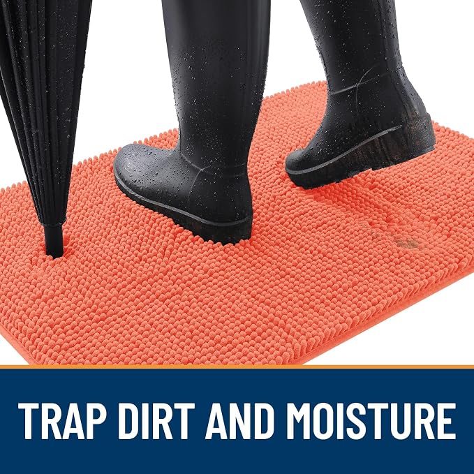 OLANLY Dog Door Mat for Muddy Paws 50x30, Absorbs Moisture and Dirt, Absorbent - Image 2