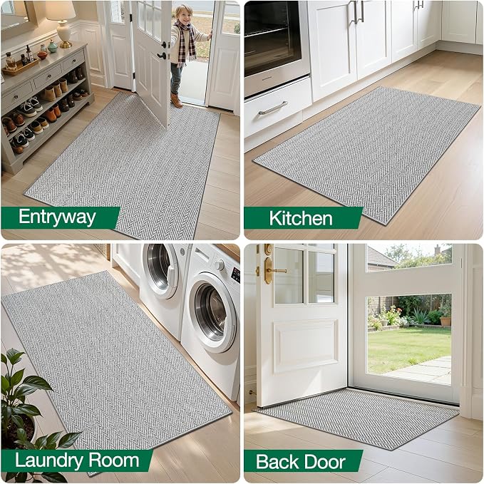 LUMI Ultra Thin Runner Rug for Hallway 2.7'x12', Non-Slip Entryway Rug - Image 8