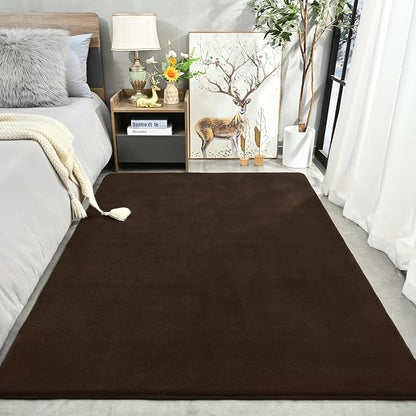 Amearea Large Modern Area Rugs for Bedroom Living Room, 5x8 Feet Brown - Image 2