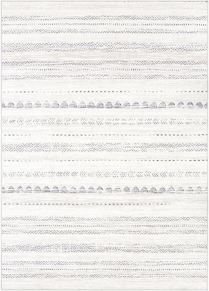 Nakagishi 8x11 Area Rugs Living Room: Washable Boho Large Neutral Soft - Image 8