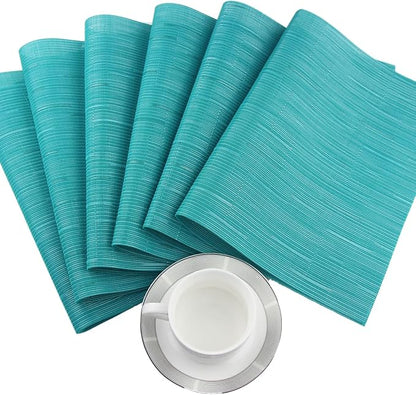 PIGCHCY Placemats Set of 8 Washable Durable Place Mats Vinyl Heat Resistant - Image 7
