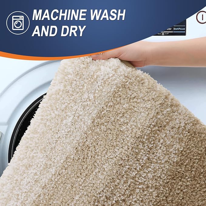 OLANLY Bathroom Runner Rugs Mat 70x24, Extra Soft Absorbent Microfiber Bath Rugs - Image 5