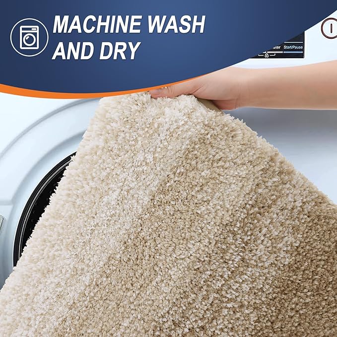 OLANLY Bathroom Runner Rugs Mat 47x20, Extra Soft Absorbent Microfiber Bath Rugs - Image 5