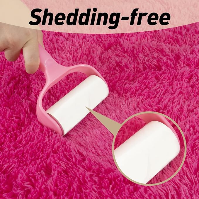 Mugorn Hot Pink Fluffy Soft Rugs - Image 4