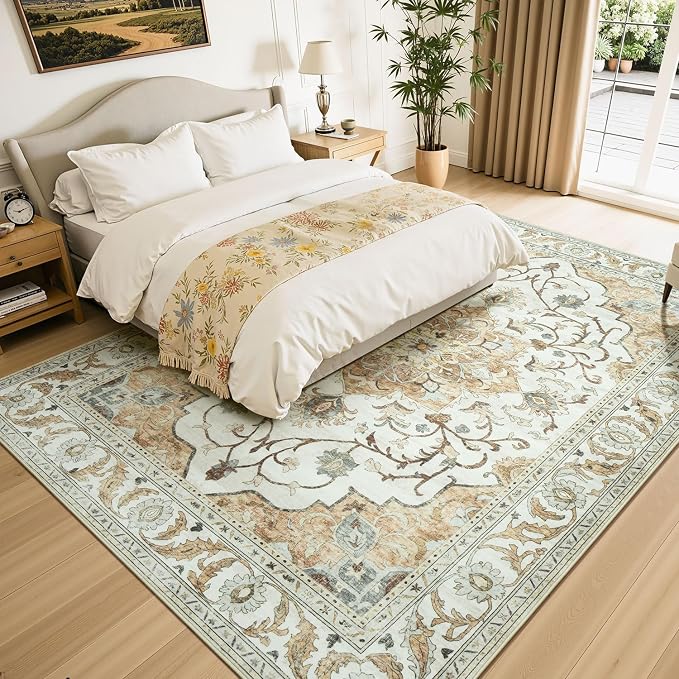 Lessymo Washable Area Rug for Living Room, 9x12 Large Rugs - Image 2