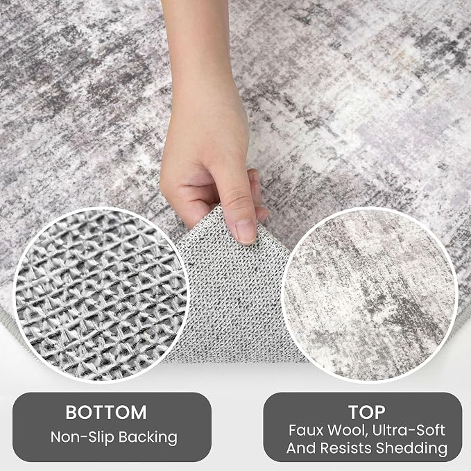 IOHOUZE Abstract Runner Rug 3x18 Ft Washable Runners - Image 7