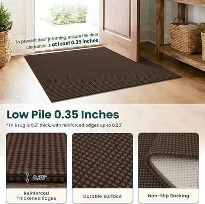 KOZYFLY Runners for Hallways 2x5 ft Washable Kitchen Runner Non Slip Rubber - Image 4