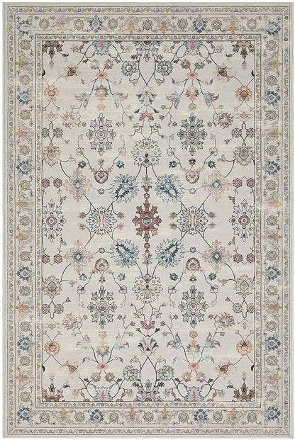 Rugxara 9x12 Rugs for Living Room & Bedroom, Floral Washable Rug, Boho Area Rug - Image 10