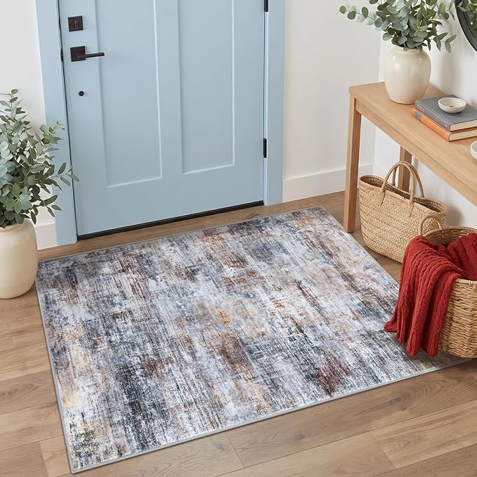 IOHOUZE Abstract Area Rug 3x4 Ft Washable Rugs by iOhouze