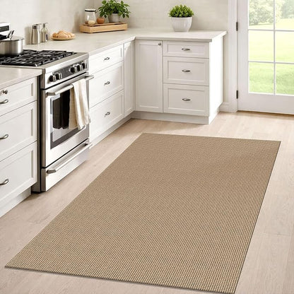 IOHOUZE Washable Area Rug 4x6 Non Slip Rubber Backed Woven Indoor Outdoor Rugs - Image 7