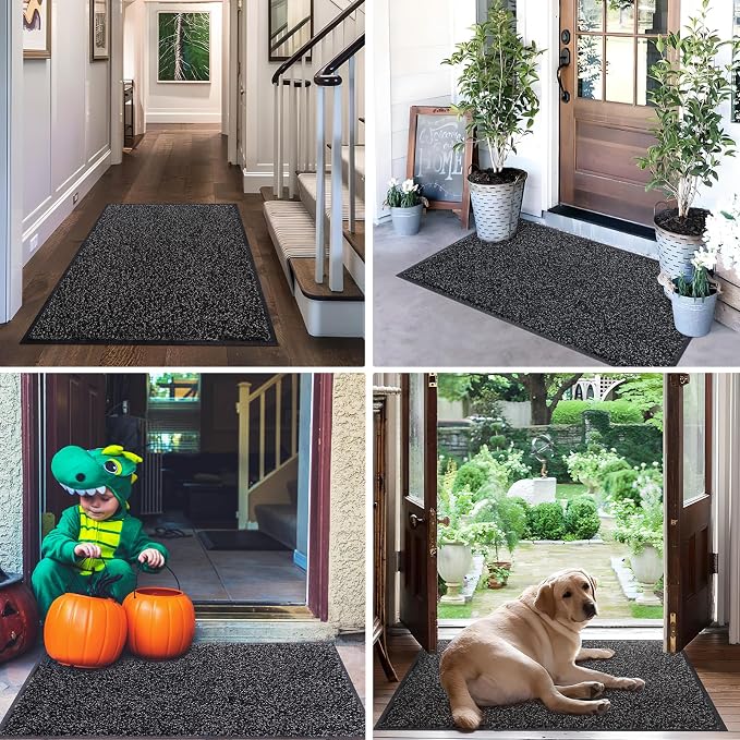 Mibao Super Absorbent Front Door Mat, Non-Slip Washable Indoor Doormats - Image 7