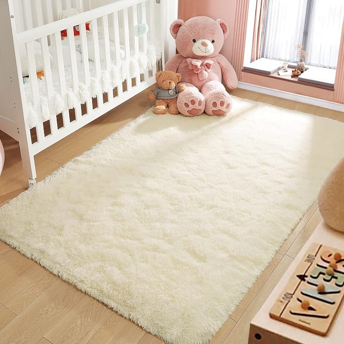 LOCHAS Ultra Soft Indoor Modern Area Rugs Fluffy Living Room Carpets - Image 2