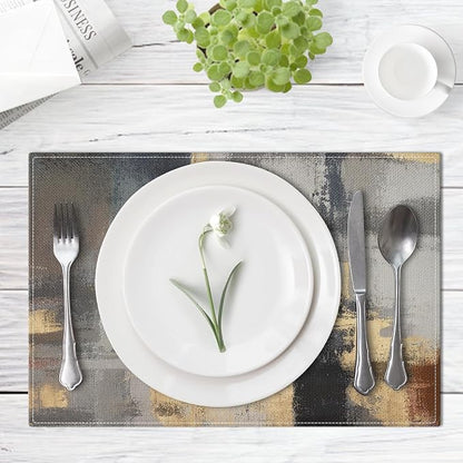Emvency Farmhouse Placemats Set of 4, 12x18 Inch - Image 4