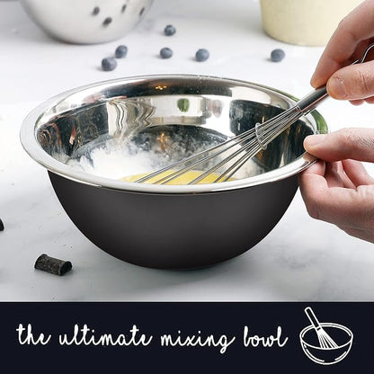 Stainless Steel Mixing Bowls Set, 5-Piece Meal Prep & Food Storage | .75 - Image 4