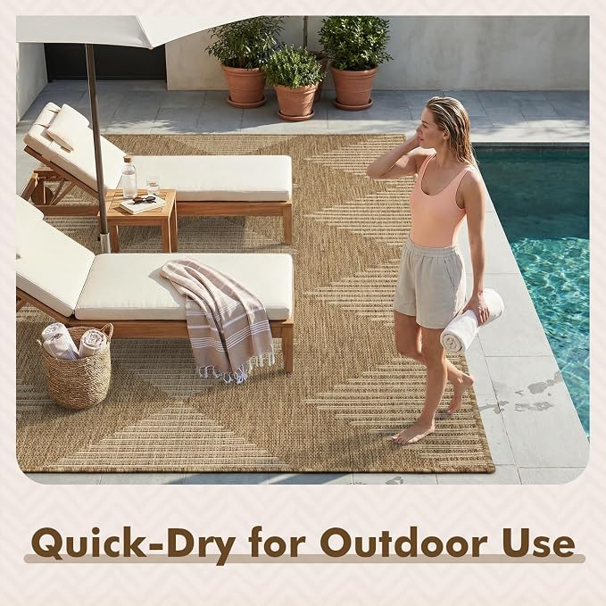 MontVoo-3x5 Outdoor Rug Porch Entryway Rug-Polypropylene Indoor Outdoor Rugs - Image 8