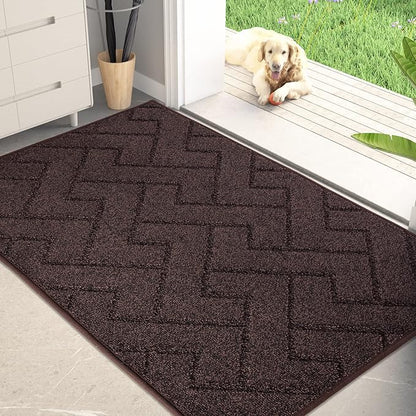 PURRUGS Dirt Trapping Door Mat 34" x 59", Non-Slip Machine Washable Entry Rug by PURRUGS
