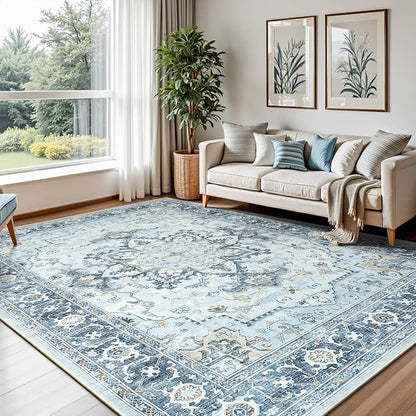 Lofus 6x9 Area Rugs for Living Room, Machine Washable Non-Slip Area Rug - Image 2