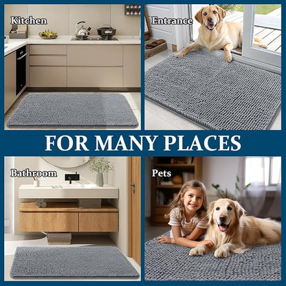 OLANLY Dog Door Mat for Muddy Paws 47x24, Absorbs Moisture and Dirt, Absorbent - Image 8