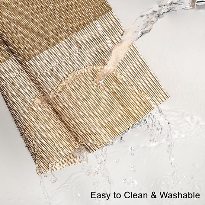 Placemats Set of 8, Vinyl Woven Heat-Resistant Place Mats | Washable Wipeable - Image 4