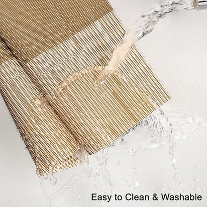 Placemats Set of 4, Vinyl Woven Heat-Resistant Place Mats | Washable Wipeable - Image 4