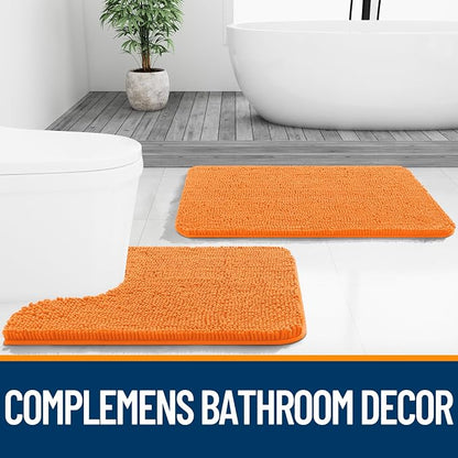OLANLY Bathroom Runner Rugs 59x20, Extra Soft Absorbent Chenille Bath Rugs - Image 7