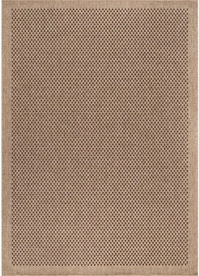 CAMILSON Easy Jute Rug 8x10, Indoor Outdoor Natural Color Fiber Area Rugs - Image 3