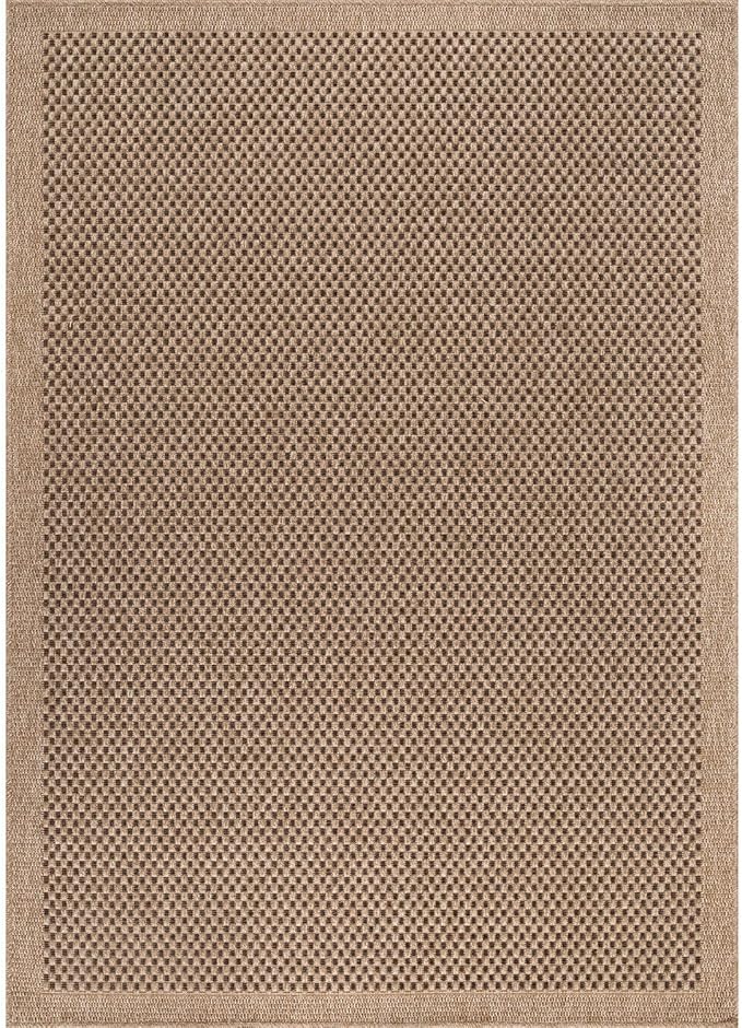 CAMILSON Easy Jute Rug 9x12, Indoor Outdoor Natural Color Fiber Area Rugs - Image 3