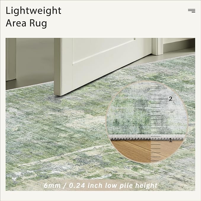Soalmost Runner Rug 2x6 Washable Non-Slip Kitchen Runner Rugs - Image 7