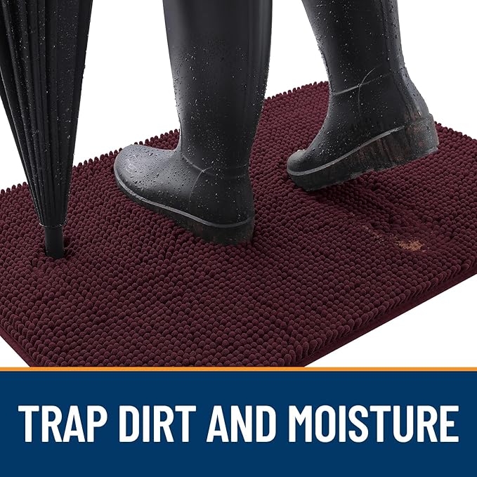 OLANLY Dog Door Mat for Muddy Paws 54x24, Absorbs Moisture and Dirt, Absorbent - Image 2