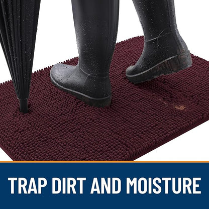 OLANLY Dog Door Mat for Muddy Paws 54x24, Absorbs Moisture and Dirt, Absorbent - Image 2