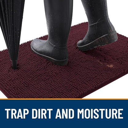 OLANLY Dog Door Mat for Muddy Paws 47x20, Absorbs Moisture and Dirt, Absorbent - Image 2