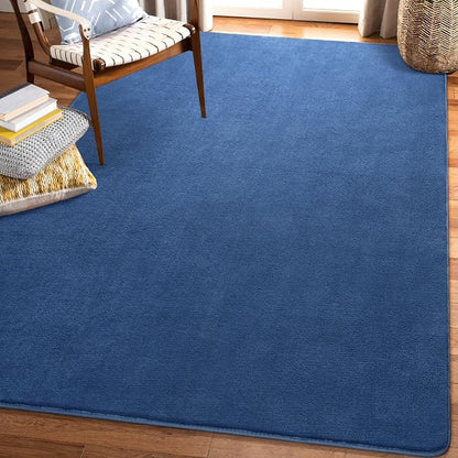 Amearea 5x5 Square Area Rugs for Bedroom Living Room, Modern Blue Thickened - Image 8