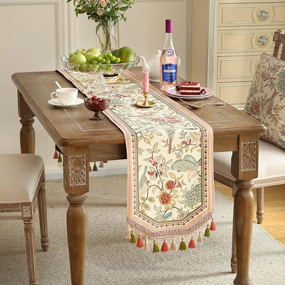 Patdrea Designer Vintage French Velvet Table Runner, Dining Room Living Room - Image 6