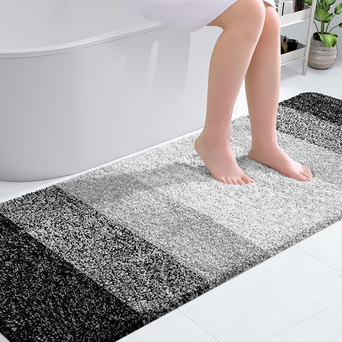 OLANLY Bathroom Runner Rugs Mat 70x24, Extra Soft Absorbent Microfiber Bath Rugs by OLANLY