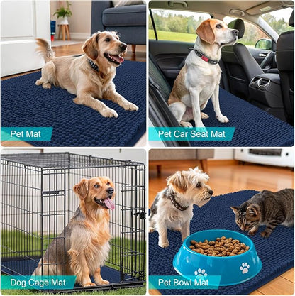 OLANLY Dog Door Mat for Muddy Paws 70x35, Absorbs Moisture and Dirt, Absorbent - Image 7