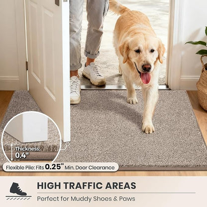 PURRUGS Dirt Trapping Door Mat 24" x 35.5", Non-Slip Machine Washable Entryway - Image 6