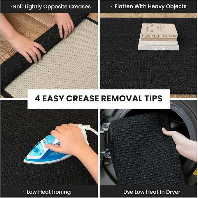 IOHOUZE Washable Exrea Long Hallway Runner Rug 3x18 Non Slip Rubber Backed - Image 2