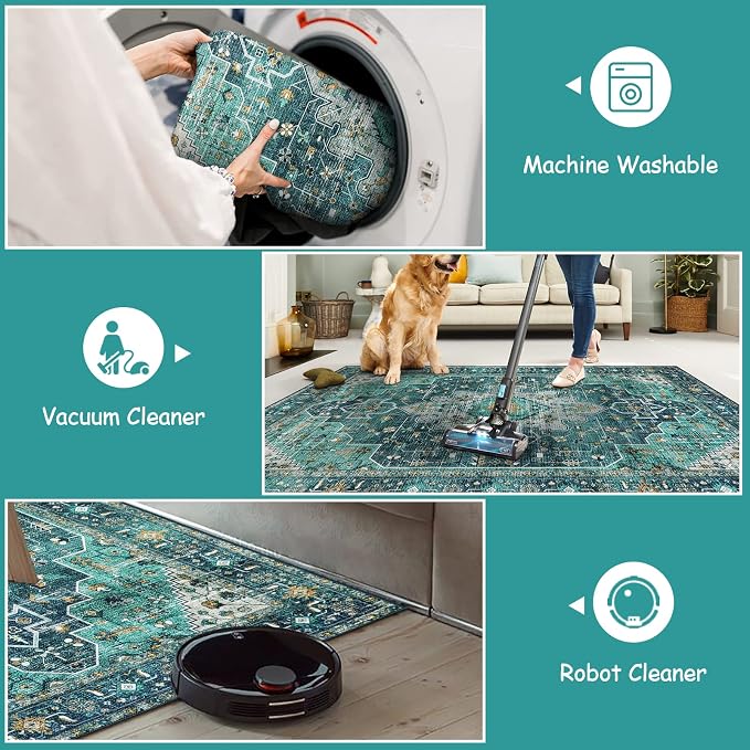 Moynesa Ultra-Thin Washable Runner Rug - Image 5