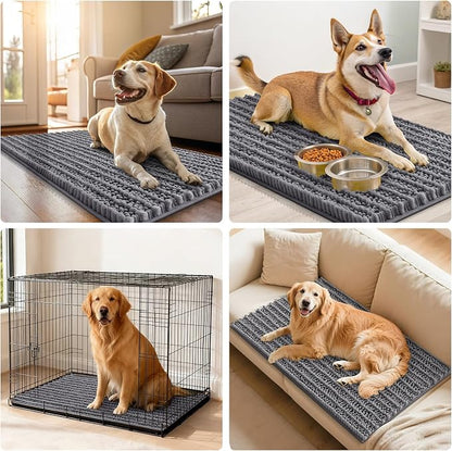 Smiry Dog Door Mat for Muddy Paws 40x24, Absorbent Dirt Trapper, Non-Slip - Image 7