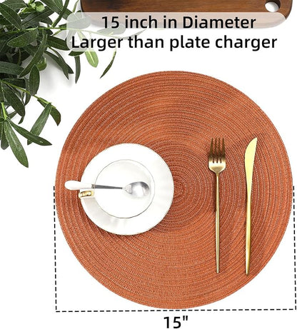 SHACOS Round Placemats Set of 4 - Image 6