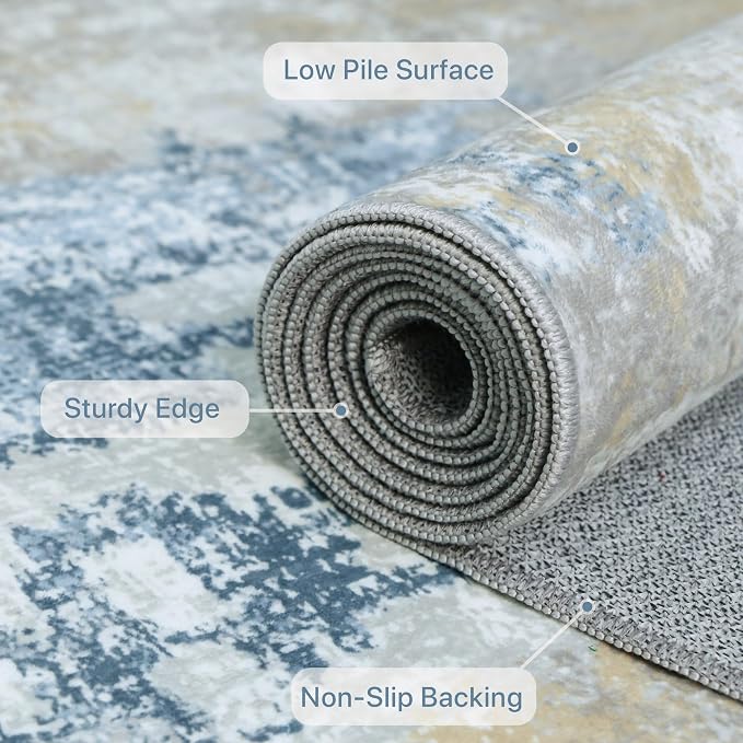 BEIMO Area Rugs 10x14 for Living Room Bedroom, Modern Abstract Machine Washable - Image 8