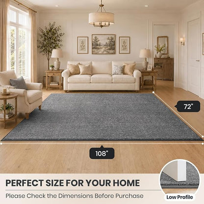 PURRUGS Easy Care Area Rug 6ft x 9ft, Non-Slip Washable Entryway Rug, Stain - Image 8