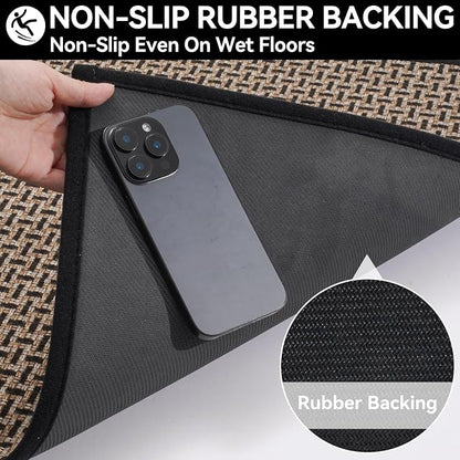 YDKGL Door Mat 31x47, Dirt Resistant and Absorbent, Non-Slip Rubber Backing - Image 7