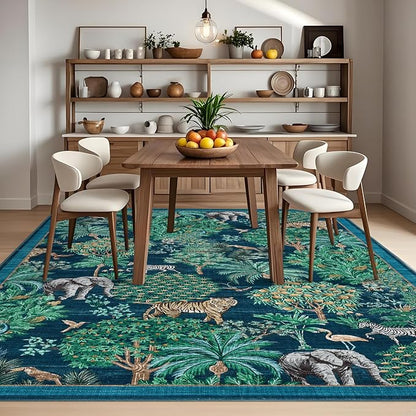 GarveeHome Jungle Washable Rug 9x12 Area Rugs - Image 8